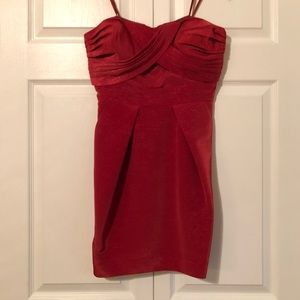 BCBGENERATION red strapless dress — TAGS ON